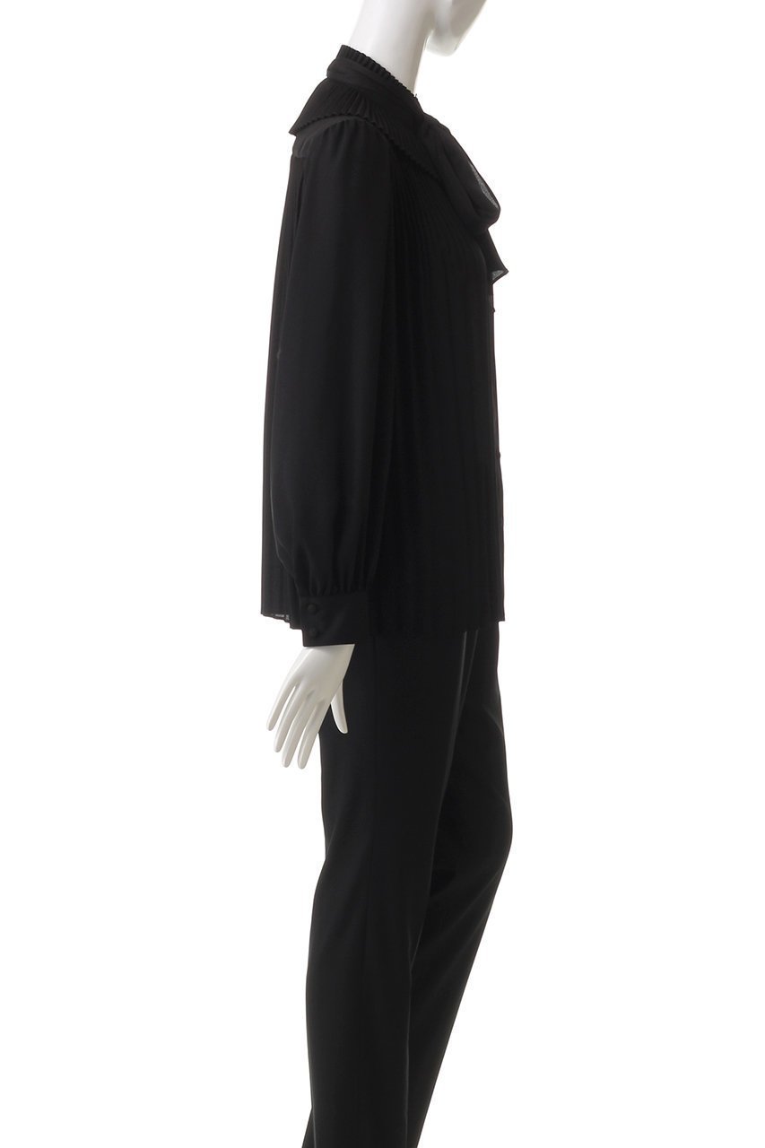 【アルアバイル/allureville】の【Loulou Willoughby】プリーツリボンブラウス 人気、トレンドファッション・服の通販 founy(ファニー) 　ファッション　Fashion　レディースファッション　Fashion for Women　トップス・カットソー　Cut & Sew Tops　シャツ・ブラウス・オフィスカジュアル　Elegant Blouses & Button-Ups　エレガント 上品　Elegant　スリーブ　Sleeve, Long Sleeve / Short Sleeve　プリーツ　Pleats, Pleated　リボン　Ribbon, Bow　ロング　Long, Long-Length　other-3|ID: prp329100004906780 ipo3291000000036739020