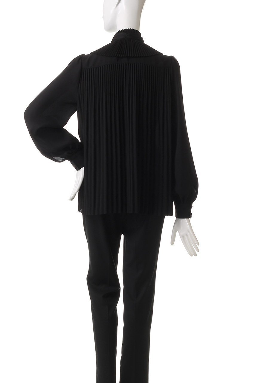 【アルアバイル/allureville】の【Loulou Willoughby】プリーツリボンブラウス 人気、トレンドファッション・服の通販 founy(ファニー) 　ファッション　Fashion　レディースファッション　Fashion for Women　トップス・カットソー　Cut & Sew Tops　シャツ・ブラウス・オフィスカジュアル　Elegant Blouses & Button-Ups　エレガント 上品　Elegant　スリーブ　Sleeve, Long Sleeve / Short Sleeve　プリーツ　Pleats, Pleated　リボン　Ribbon, Bow　ロング　Long, Long-Length　other-4|ID: prp329100004906780 ipo3291000000036739021