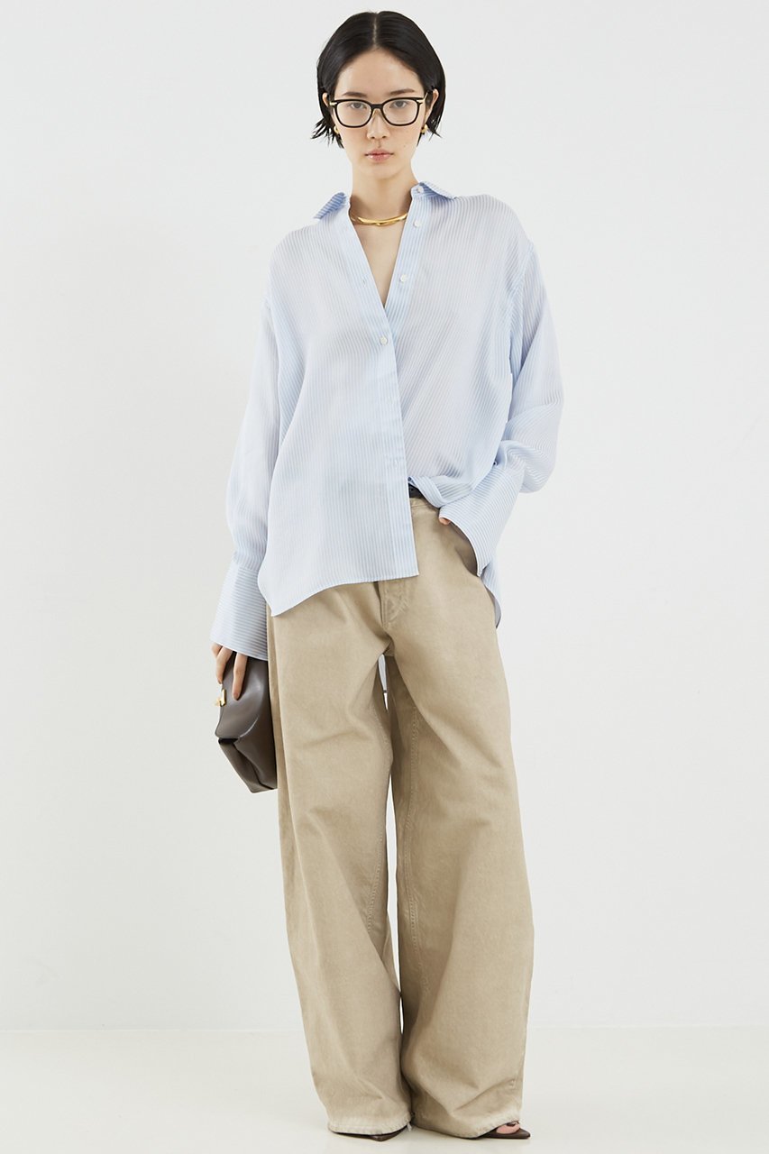 【ザ ストア バイ シー/THE STORE by C】のベーシックシャツプレミアム 人気、トレンドファッション・服の通販 founy(ファニー) 　ファッション　Fashion　レディースファッション　Fashion for Women　トップス・カットソー　Cut & Sew Tops　シャツ・ブラウス・オフィスカジュアル　Elegant Blouses & Button-Ups　とろみ　Fluid, Flowy Fabric　イタリア　Italy　エレガント 上品　Elegant　カフス　Cuff Design　シルク　Silk, 100% Silk　シンプル　Simple, Minimal　スリーブ　Sleeve, Long Sleeve / Short Sleeve　ドレープ　Drape, Draping Fabric　プレミアム　Premium, High-End　ベーシック　Basic, Essential　マニッシュ　Mannish, Boyish　ロング　Long, Long-Length　other-3|ID: prp329100004906782 ipo3291000000036739041