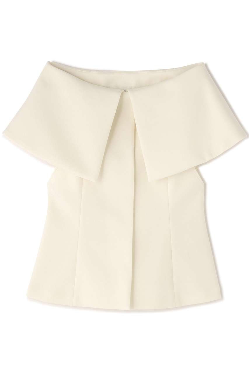 【ル フィル/LE PHIL】のスキューバーオフショルダージレ インテリア・キッズ・メンズ・レディースファッション・服の通販 founy(ファニー) 　ファッション　Fashion　レディースファッション　Fashion for Women　アウター　Coat / Outerwear Collection　トップス・カットソー　Cut & Sew Tops　キャミソール&ノースリーブ　Camisoles & Sleeveless Tops　シャツ・ブラウス・オフィスカジュアル　Elegant Blouses & Button-Ups　ベスト&ジレ / 重ね着スタイル　Vests & Gilets　おすすめ　Recommended / Our Picks　ノースリーブ　Sleeveless, No-Sleeve　バランス　Balance, Style Balance　ミックス　Mix, Mixed Style　ホワイト|ID: prp329100004906790 ipo3291000000036739106