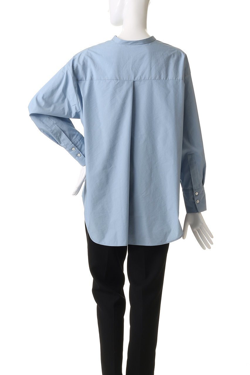 【プレインピープル/PLAIN PEOPLE】のタイプライターミニカラープルオーバー 人気、トレンドファッション・服の通販 founy(ファニー) 　ファッション　Fashion　レディースファッション　Fashion for Women　トップス・カットソー　Cut & Sew Tops　シャツ・ブラウス・オフィスカジュアル　Elegant Blouses & Button-Ups　カジュアルプルオーバー・ニットトップス　Pullovers & Knit Tops / Casual Pullovers　シンプル　Simple, Minimal　スリーブ　Sleeve, Long Sleeve / Short Sleeve　タイプライター　Typewriter Fabric, Crisp Cotton　フロント　Front, Front Design　ロング　Long, Long-Length　エレガント 上品　Elegant　other-4|ID: prp329100004906796 ipo3291000000036739156