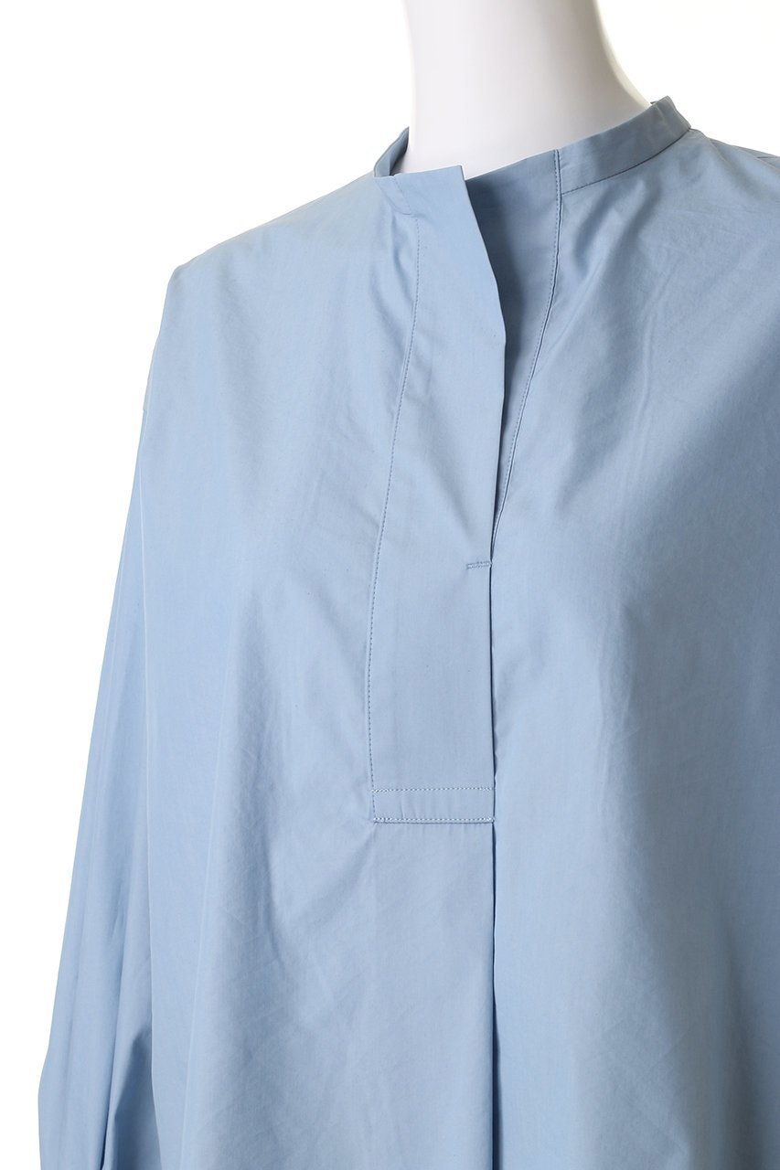 【プレインピープル/PLAIN PEOPLE】のタイプライターミニカラープルオーバー 人気、トレンドファッション・服の通販 founy(ファニー) 　ファッション　Fashion　レディースファッション　Fashion for Women　トップス・カットソー　Cut & Sew Tops　シャツ・ブラウス・オフィスカジュアル　Elegant Blouses & Button-Ups　カジュアルプルオーバー・ニットトップス　Pullovers & Knit Tops / Casual Pullovers　シンプル　Simple, Minimal　スリーブ　Sleeve, Long Sleeve / Short Sleeve　タイプライター　Typewriter Fabric, Crisp Cotton　フロント　Front, Front Design　ロング　Long, Long-Length　エレガント 上品　Elegant　other-5|ID: prp329100004906796 ipo3291000000036739157