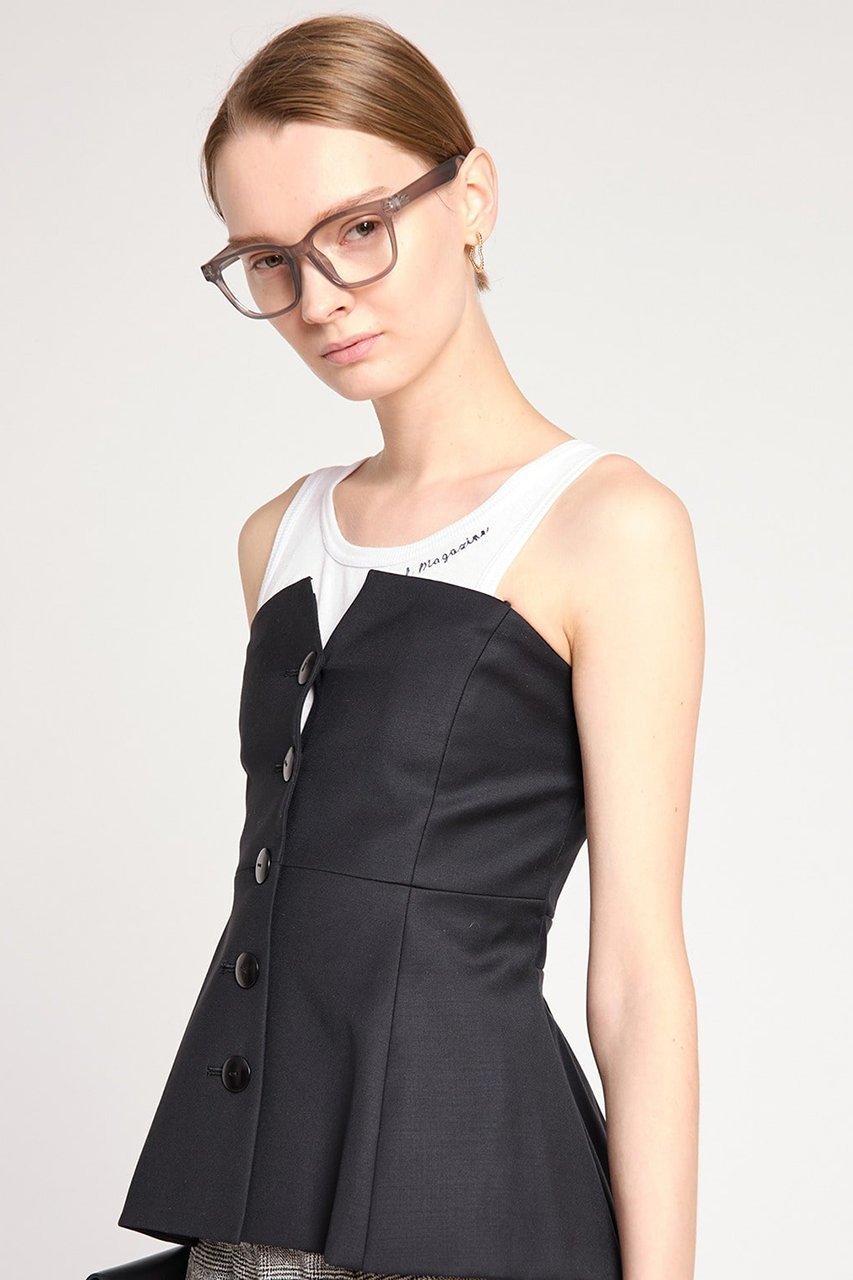 【サードマガジン/THIRD MAGAZINE】の#4 BUSTIER フォー ビスチェ 人気、トレンドファッション・服の通販 founy(ファニー) 　ファッション　Fashion　レディースファッション　Fashion for Women　トップス・カットソー　Cut & Sew Tops　キャミソール&ノースリーブ　Camisoles & Sleeveless Tops　シャツ・ブラウス・オフィスカジュアル　Elegant Blouses & Button-Ups　ビスチェ　Bustiers & Corset Tops / Layered Bustier Style　オケージョン　Occasion Wear　シルク　Silk, 100% Silk　テーラード　Tailored, Tailored Fit　ノースリーブ　Sleeveless, No-Sleeve　パーティ　Party, Party Style　ビジネス 仕事 通勤　Business / Work / Commuting　ビスチェ　Bustier, Corset Top　other-5|ID: prp329100004906797 ipo3291000000036739164