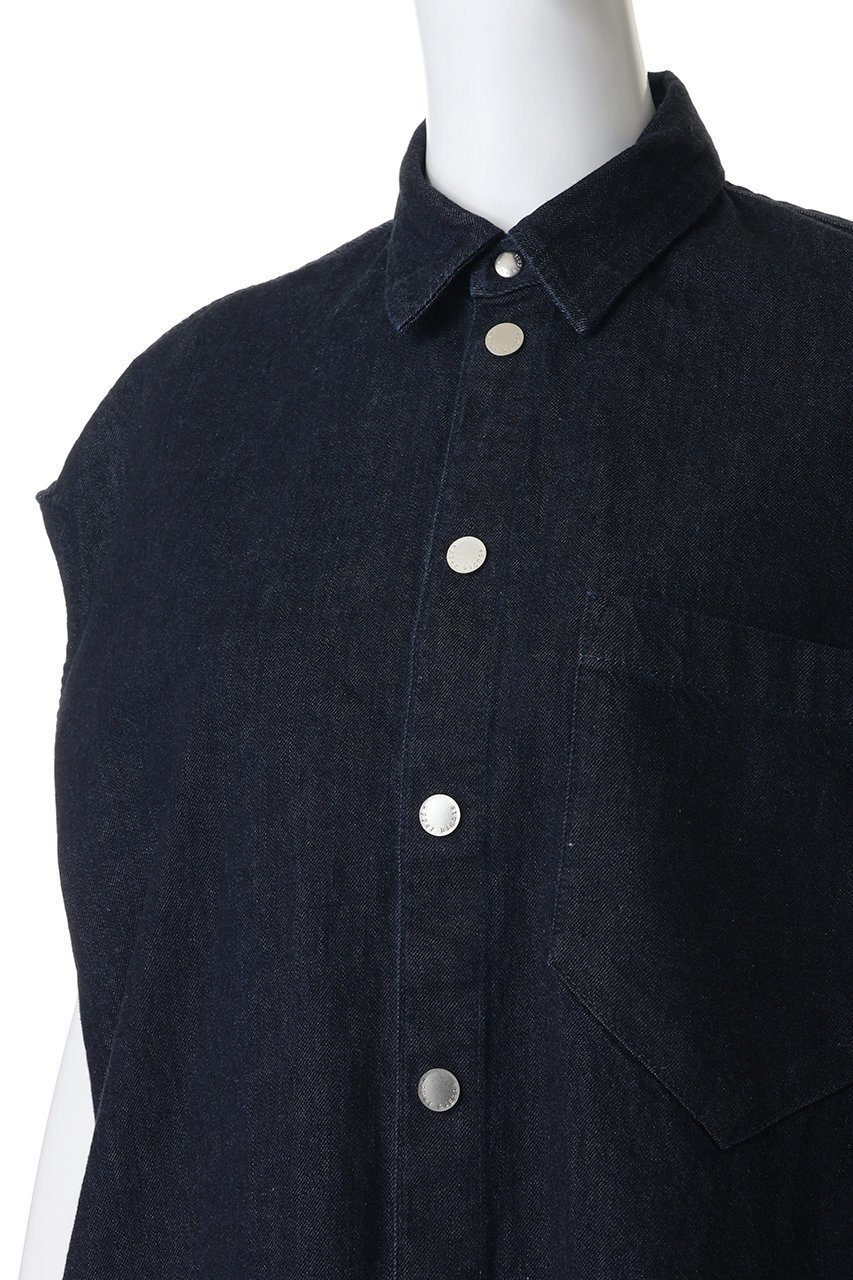 【アッパー ハイツ/upper hights】のTHE LINDA デニムシャツ 人気、トレンドファッション・服の通販 founy(ファニー) 　ファッション　Fashion　レディースファッション　Fashion for Women　トップス・カットソー　Cut & Sew Tops　シャツ・ブラウス・オフィスカジュアル　Elegant Blouses & Button-Ups　おすすめ　Recommended / Our Picks　ショート　Short, Short Length　スリーブ　Sleeve, Long Sleeve / Short Sleeve　デニム　Denim, Jeans Material　フレンチ　French, French Style　今季　This Season, Current Season　other-5|ID: prp329100004906800 ipo3291000000036739186