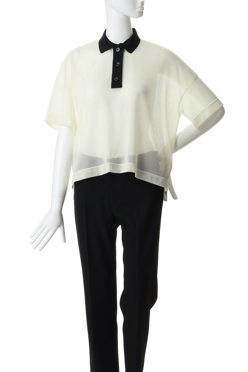 【ティアラ/Tiara】のメッシュポロトップス 人気、トレンドファッション・服の通販 founy(ファニー) 　ファッション　Fashion　レディースファッション　Fashion for Women　トップス・カットソー　Cut & Sew Tops　シャツ・ブラウス・オフィスカジュアル　Elegant Blouses & Button-Ups　ポロシャツ・きれいめカジュアル　Smart-Casual Polo Tops　ストレッチ　Stretch, Stretchy Fabric　ベーシック　Basic, Essential　ポロシャツ　Polo Shirt, Collared Tee　エレガント 上品　Elegant　夏　Summer　other-2|ID: prp329100004906806 ipo3291000000036739227