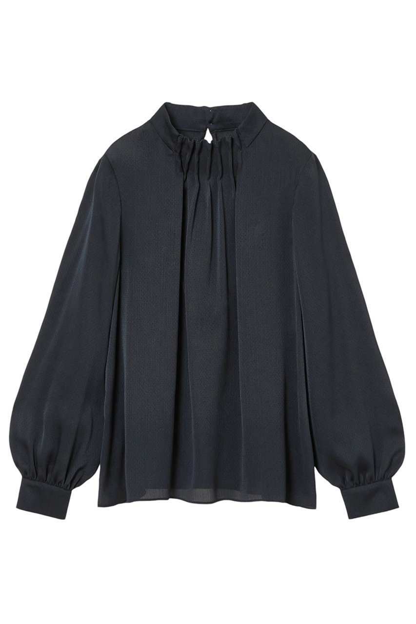 【アナイ/ANAYI】の【Eternal Line 2025】サテンドット楊柳ボウタイ ブラウス 人気、トレンドファッション・服の通販 founy(ファニー) 　ファッション　Fashion　レディースファッション　Fashion for Women　トップス・カットソー　Cut & Sew Tops　シャツ・ブラウス・オフィスカジュアル　Elegant Blouses & Button-Ups　サテン　Satin, Glossy Fabric　シンプル　Simple, Minimal　スリーブ　Sleeve, Long Sleeve / Short Sleeve　ドット　Polka Dot, Dot Pattern　リボン　Ribbon, Bow　ロング　Long, Long-Length　エレガント 上品　Elegant　other-2|ID: prp329100004906830 ipo3291000000036739408