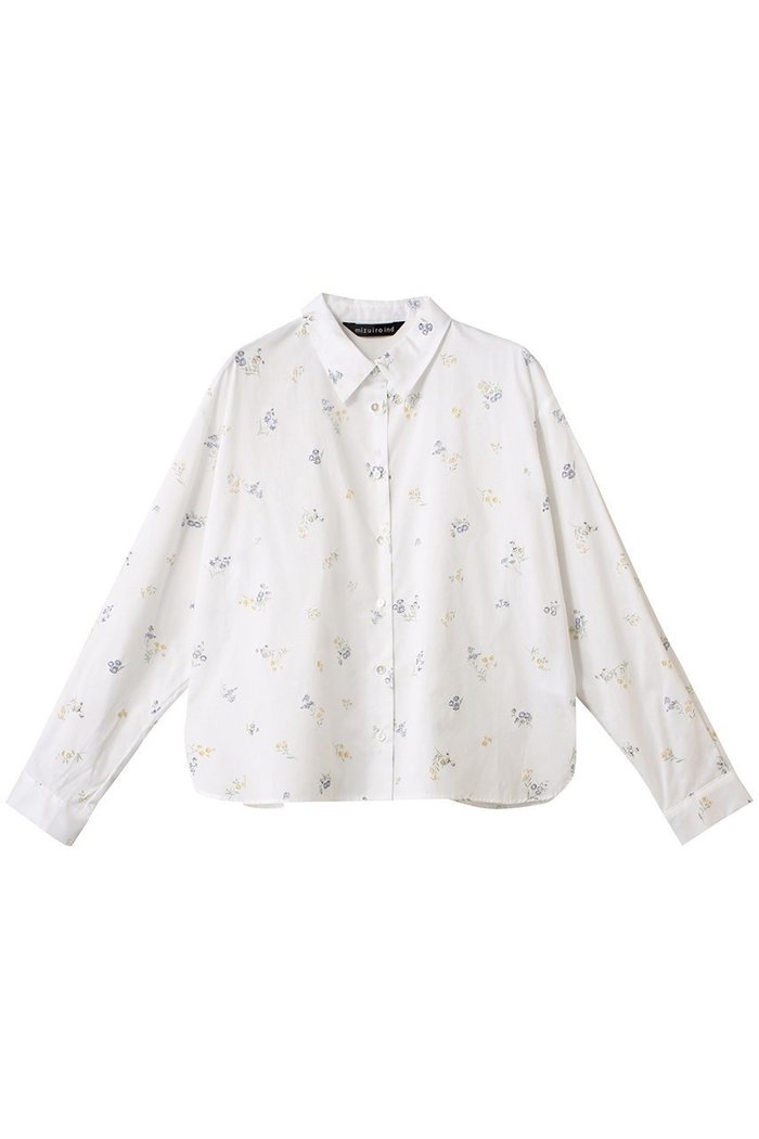 【ミズイロ インド/mizuiro ind】のsmall flower print shirt シャツ インテリア・キッズ・メンズ・レディースファッション・服の通販 founy(ファニー) https://founy.com/ ファッション Fashion レディースファッション Fashion for Women トップス・カットソー Cut & Sew Tops シャツ・ブラウス・オフィスカジュアル Elegant Blouses & Button-Ups ロングTシャツ・Tシャツ Longline T-Shirts & Tees シンプル Simple, Minimal スリーブ Sleeve, Long Sleeve / Short Sleeve リラックス Relax, Relaxed Fit ロング Long, Long-Length エレガント 上品 Elegant |ID: prp329100004906834 ipo3291000000036739445