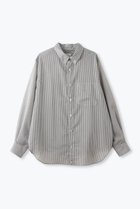 【レリル/lelill】のパターンシアーBDシャツ 人気、トレンドファッション・服の通販 founy(ファニー) ファッション Fashion レディースファッション Fashion for Women トップス・カットソー Cut & Sew Tops シャツ・ブラウス・オフィスカジュアル Elegant Blouses & Button-Ups スリーブ Sleeve, Long Sleeve / Short Sleeve チェック Check, Plaid, Tartan トレンド Trend, Trending Now ロング Long, Long-Length thumbnail グレー|ID: prp329100004906836 ipo3291000000036739464