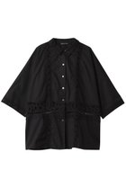 【ミズイロ インド/mizuiro ind】のbatten lace wide shirt シャツ 人気、トレンドファッション・服の通販 founy(ファニー) ファッション Fashion レディースファッション Fashion for Women トップス・カットソー Cut & Sew Tops シャツ・ブラウス・オフィスカジュアル Elegant Blouses & Button-Ups スリーブ Sleeve, Long Sleeve / Short Sleeve フェミニン Feminine, Girly マニッシュ Mannish, Boyish レース Lace, Lace Fabric ロング Long, Long-Length ワイド Wide, Wide Fit エレガント 上品 Elegant 今季 This Season, Current Season thumbnail black|ID: prp329100004906845 ipo3291000000036739546