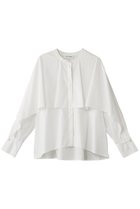 【ウィムガゼット/Whim Gazette】の【THE PAUSE】ラッフルシャツ 人気、トレンドファッション・服の通販 founy(ファニー) ファッション Fashion レディースファッション Fashion for Women トップス・カットソー Cut & Sew Tops シャツ・ブラウス・オフィスカジュアル Elegant Blouses & Button-Ups カフス Cuff Design スリーブ Sleeve, Long Sleeve / Short Sleeve パーティ Party, Party Style パール Pearl, Pearl Accent ロング Long, Long-Length エレガント 上品 Elegant thumbnail ホワイト|ID: prp329100004906851 ipo3291000000036739595