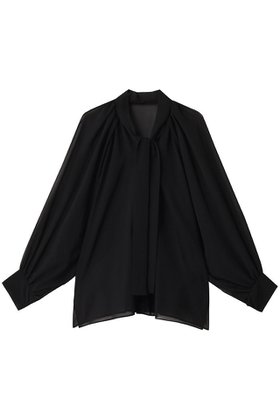 【ヒューエルミュージアム/hueLe Museum】 【hLM】シフォンボウタイブラウス人気、トレンドファッション・服の通販 founy(ファニー) ファッション Fashion レディースファッション Fashion for Women トップス・カットソー Cut & Sew Tops シャツ・ブラウス・オフィスカジュアル Elegant Blouses & Button-Ups エレガント 上品 Elegant スリーブ Sleeve, Long Sleeve / Short Sleeve ドレープ Drape, Draping Fabric ロング Long, Long-Length |ID:prp329100004906854