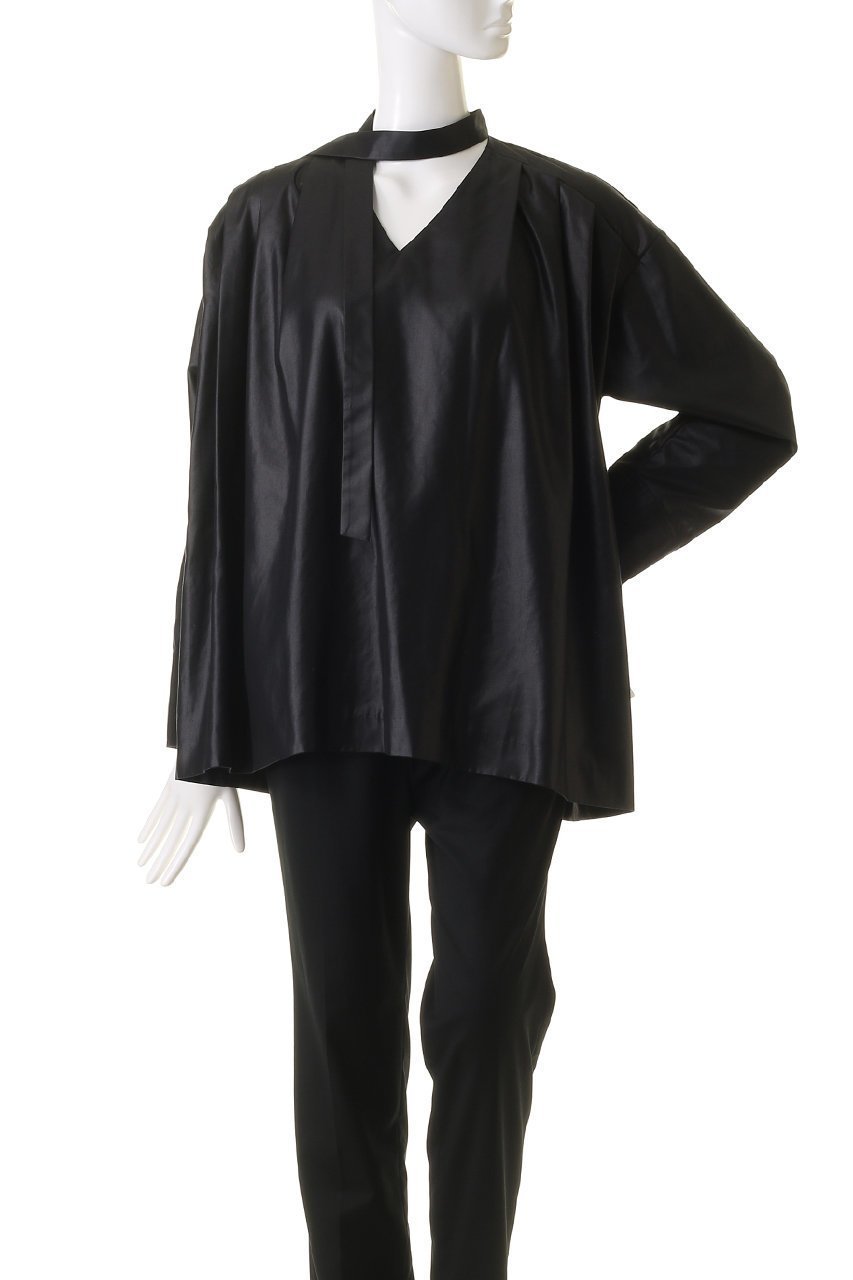 【リムアーク/RIM.ARK】のMany tuck tie blouse/ブラウス 人気、トレンドファッション・服の通販 founy(ファニー) 　ファッション　Fashion　レディースファッション　Fashion for Women　トップス・カットソー　Cut & Sew Tops　シャツ・ブラウス・オフィスカジュアル　Elegant Blouses & Button-Ups　オイル　Body Oil　クール　Cool, Chic　スリーブ　Sleeve, Long Sleeve / Short Sleeve　ロング　Long, Long-Length　ヴィンテージ　Vintage Style　other-2|ID: prp329100004906855 ipo3291000000036739628