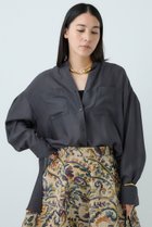 【カオス/Chaos】のパランビエラシャツ 人気、トレンドファッション・服の通販 founy(ファニー) ファッション Fashion レディースファッション Fashion for Women トップス・カットソー Cut & Sew Tops シャツ・ブラウス・オフィスカジュアル Elegant Blouses & Button-Ups キュプラ Cupro, Eco Fabric スリーブ Sleeve, Long Sleeve / Short Sleeve ドレープ Drape, Draping Fabric バランス Balance, Style Balance フェミニン Feminine, Girly ロング Long, Long-Length thumbnail チャコール|ID: prp329100004906858 ipo3291000000036739653