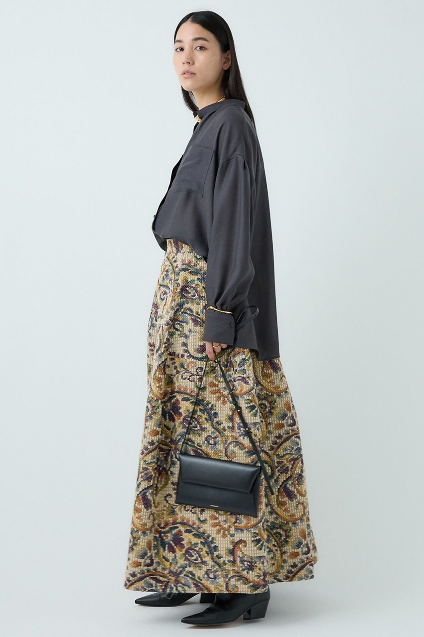 【カオス/Chaos】のパランビエラシャツ 人気、トレンドファッション・服の通販 founy(ファニー) 　ファッション　Fashion　レディースファッション　Fashion for Women　トップス・カットソー　Cut & Sew Tops　シャツ・ブラウス・オフィスカジュアル　Elegant Blouses & Button-Ups　キュプラ　Cupro, Eco Fabric　スリーブ　Sleeve, Long Sleeve / Short Sleeve　ドレープ　Drape, Draping Fabric　バランス　Balance, Style Balance　フェミニン　Feminine, Girly　ロング　Long, Long-Length　other-3|ID: prp329100004906858 ipo3291000000036739655