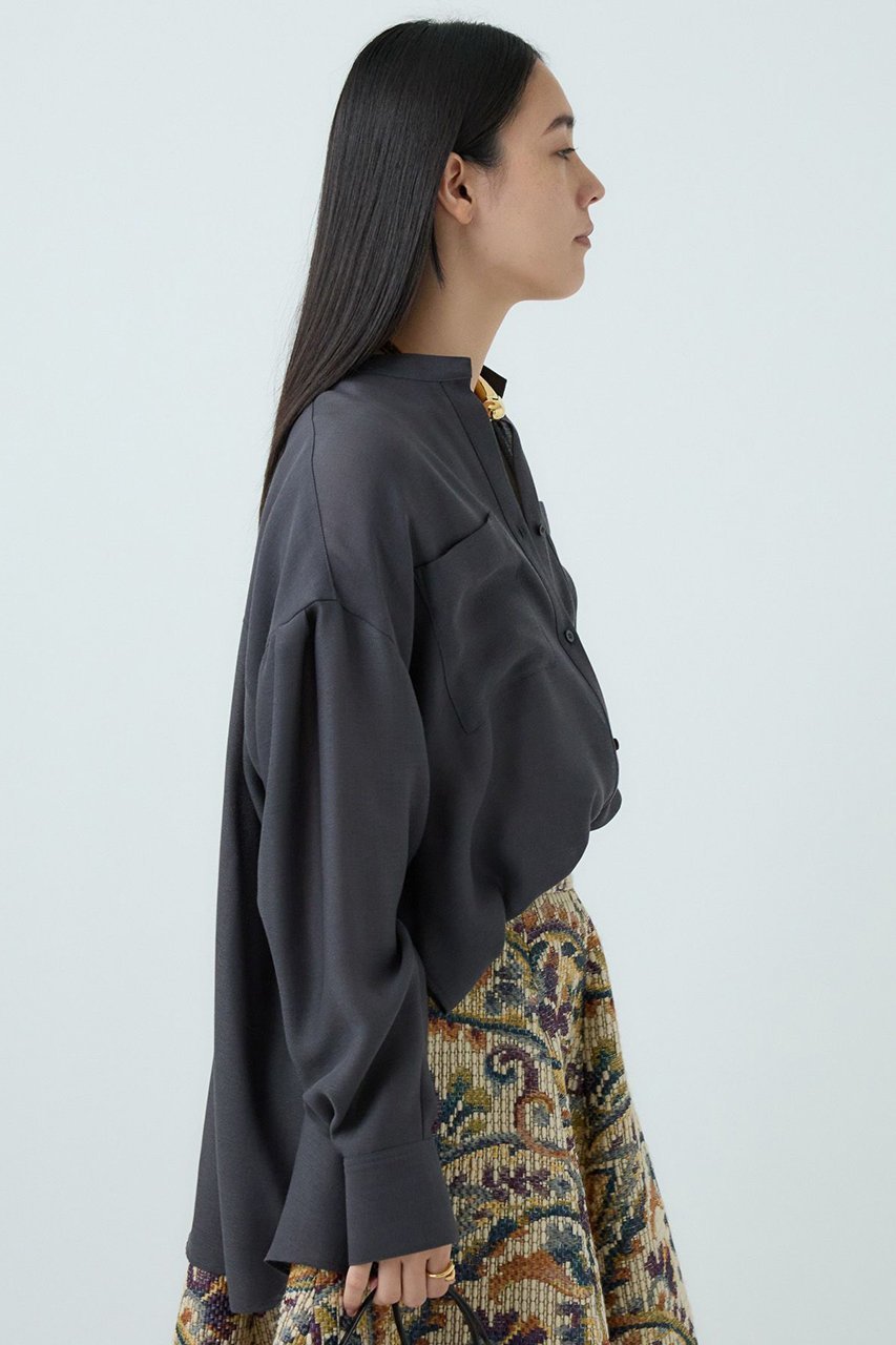 【カオス/Chaos】のパランビエラシャツ 人気、トレンドファッション・服の通販 founy(ファニー) 　ファッション　Fashion　レディースファッション　Fashion for Women　トップス・カットソー　Cut & Sew Tops　シャツ・ブラウス・オフィスカジュアル　Elegant Blouses & Button-Ups　キュプラ　Cupro, Eco Fabric　スリーブ　Sleeve, Long Sleeve / Short Sleeve　ドレープ　Drape, Draping Fabric　バランス　Balance, Style Balance　フェミニン　Feminine, Girly　ロング　Long, Long-Length　other-6|ID: prp329100004906858 ipo3291000000036739658