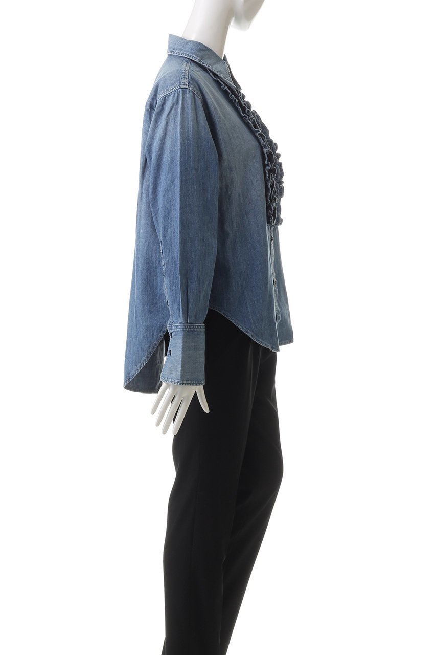 【プルミエ アロンディスモン/1er Arrondissement】の【CITIZENS of HUMANITY】ブラウス 人気、トレンドファッション・服の通販 founy(ファニー) 　ファッション　Fashion　レディースファッション　Fashion for Women　トップス・カットソー　Cut & Sew Tops　シャツ・ブラウス・オフィスカジュアル　Elegant Blouses & Button-Ups　おすすめ　Recommended / Our Picks　スリーブ　Sleeve, Long Sleeve / Short Sleeve　デニム　Denim, Jeans Material　フリル　Frill, Ruffle　ロング　Long, Long-Length　other-3|ID: prp329100004906862 ipo3291000000036739706