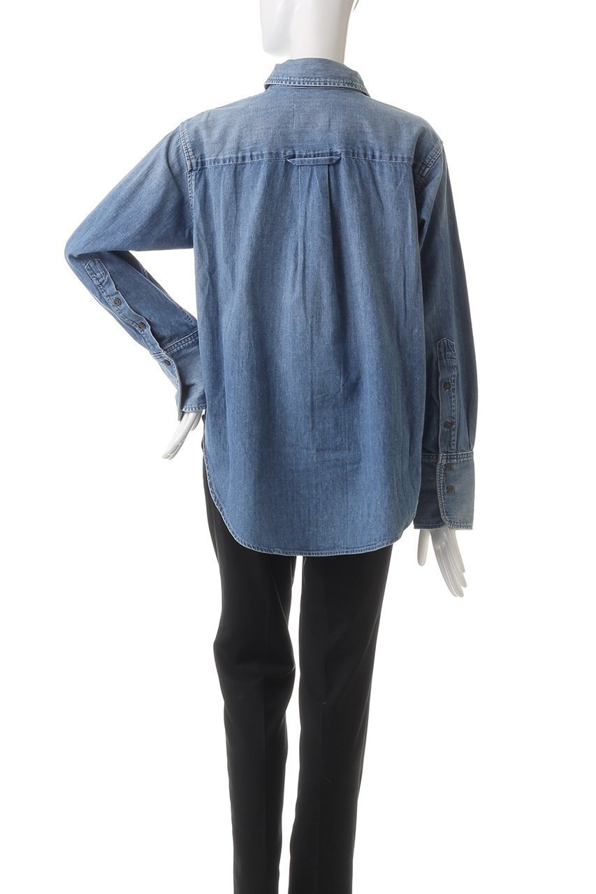 【プルミエ アロンディスモン/1er Arrondissement】の【CITIZENS of HUMANITY】ブラウス 人気、トレンドファッション・服の通販 founy(ファニー) 　ファッション　Fashion　レディースファッション　Fashion for Women　トップス・カットソー　Cut & Sew Tops　シャツ・ブラウス・オフィスカジュアル　Elegant Blouses & Button-Ups　おすすめ　Recommended / Our Picks　スリーブ　Sleeve, Long Sleeve / Short Sleeve　デニム　Denim, Jeans Material　フリル　Frill, Ruffle　ロング　Long, Long-Length　other-4|ID: prp329100004906862 ipo3291000000036739707