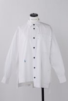 【ナゴンスタンス/nagonstans】のT/Cブロード スクエアBOX SH/シャツ 人気、トレンドファッション・服の通販 founy(ファニー) ファッション Fashion レディースファッション Fashion for Women トップス・カットソー Cut & Sew Tops シャツ・ブラウス・オフィスカジュアル Elegant Blouses & Button-Ups アシンメトリー Asymmetrical Style スクエア Square, Square Shape スリット Slit, Slit Detail スリーブ Sleeve, Long Sleeve / Short Sleeve ブロード Broadcloth, Fine Cotton リラックス Relax, Relaxed Fit ロング Long, Long-Length thumbnail Salt|ID: prp329100004906891 ipo3291000000036739859