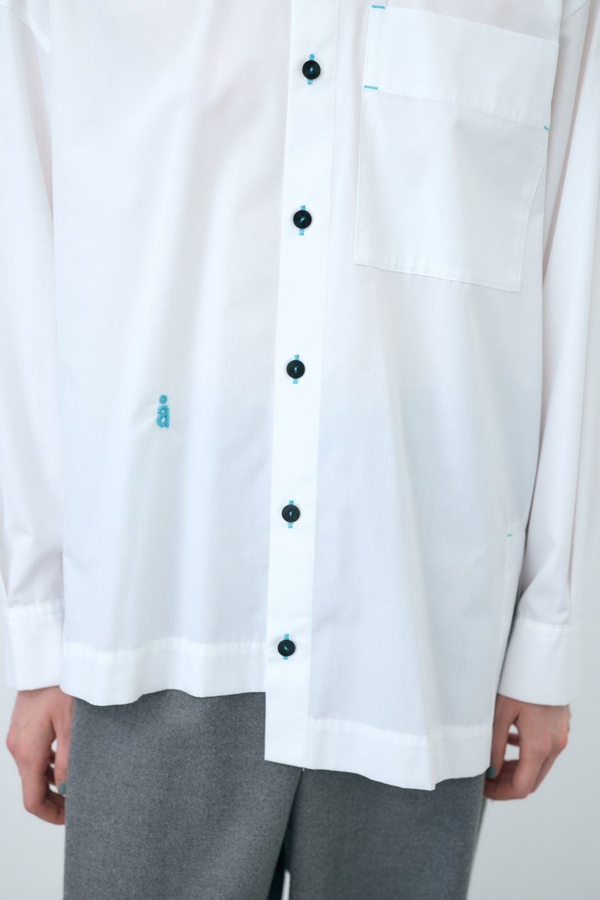 【ナゴンスタンス/nagonstans】のT/Cブロード スクエアBOX SH/シャツ 人気、トレンドファッション・服の通販 founy(ファニー) 　ファッション　Fashion　レディースファッション　Fashion for Women　トップス・カットソー　Cut & Sew Tops　シャツ・ブラウス・オフィスカジュアル　Elegant Blouses & Button-Ups　アシンメトリー　Asymmetrical Style　スクエア　Square, Square Shape　スリット　Slit, Slit Detail　スリーブ　Sleeve, Long Sleeve / Short Sleeve　ブロード　Broadcloth, Fine Cotton　リラックス　Relax, Relaxed Fit　ロング　Long, Long-Length　other-7|ID: prp329100004906891 ipo3291000000036739867