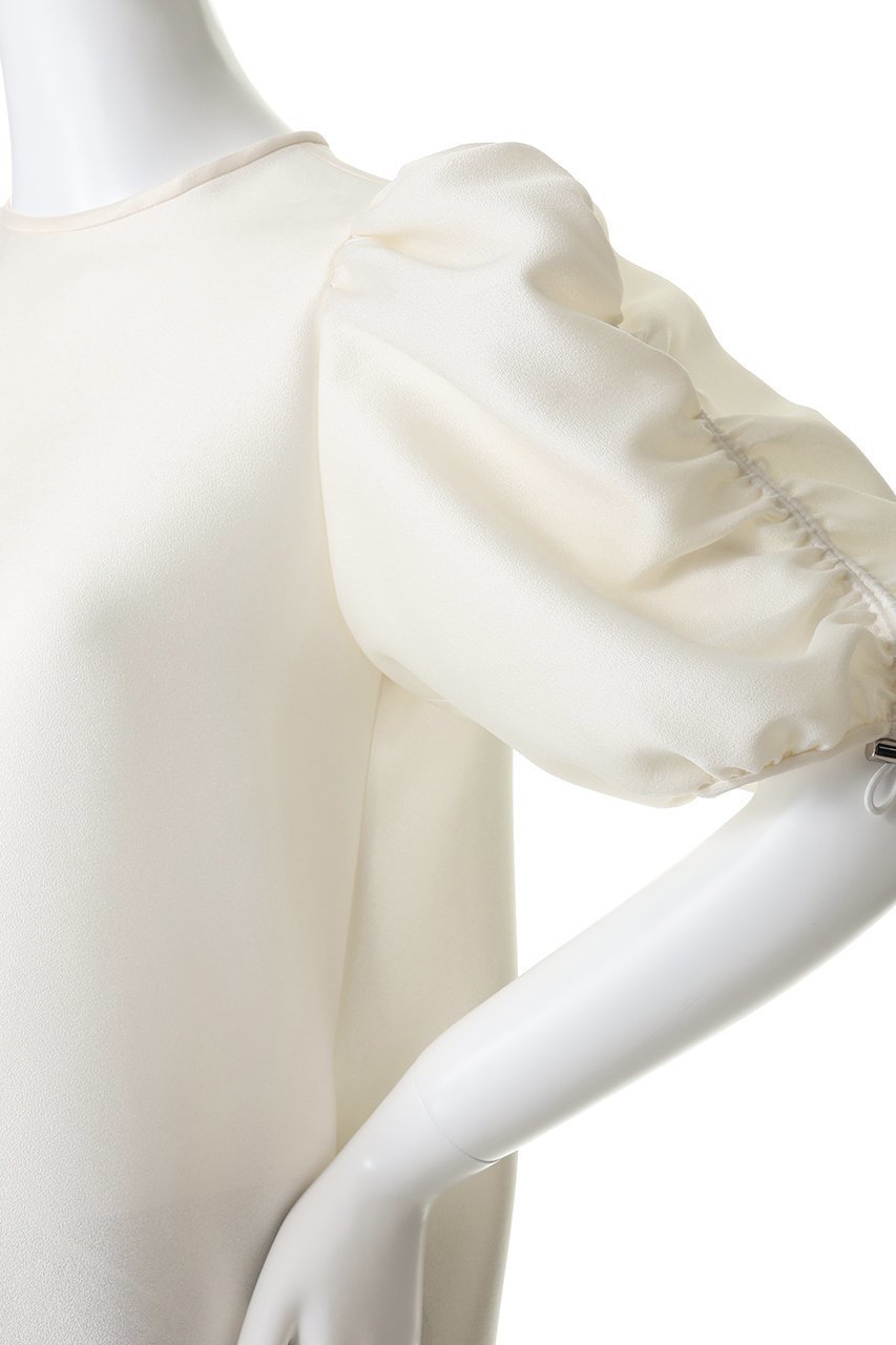 【ジェイドット/j.】のオクタダブルクロス 袖シャーリングブラウス 人気、トレンドファッション・服の通販 founy(ファニー) 　ファッション　Fashion　レディースファッション　Fashion for Women　トップス・カットソー　Cut & Sew Tops　シャツ・ブラウス・オフィスカジュアル　Elegant Blouses & Button-Ups　オケージョン　Occasion Wear　シャーリング　Shirring, Ruched　ショート　Short, Short Length　スリーブ　Sleeve, Long Sleeve / Short Sleeve　パーティ　Party, Party Style　フォルム　Silhouette, Form　other-5|ID: prp329100004906948 ipo3291000000036740265