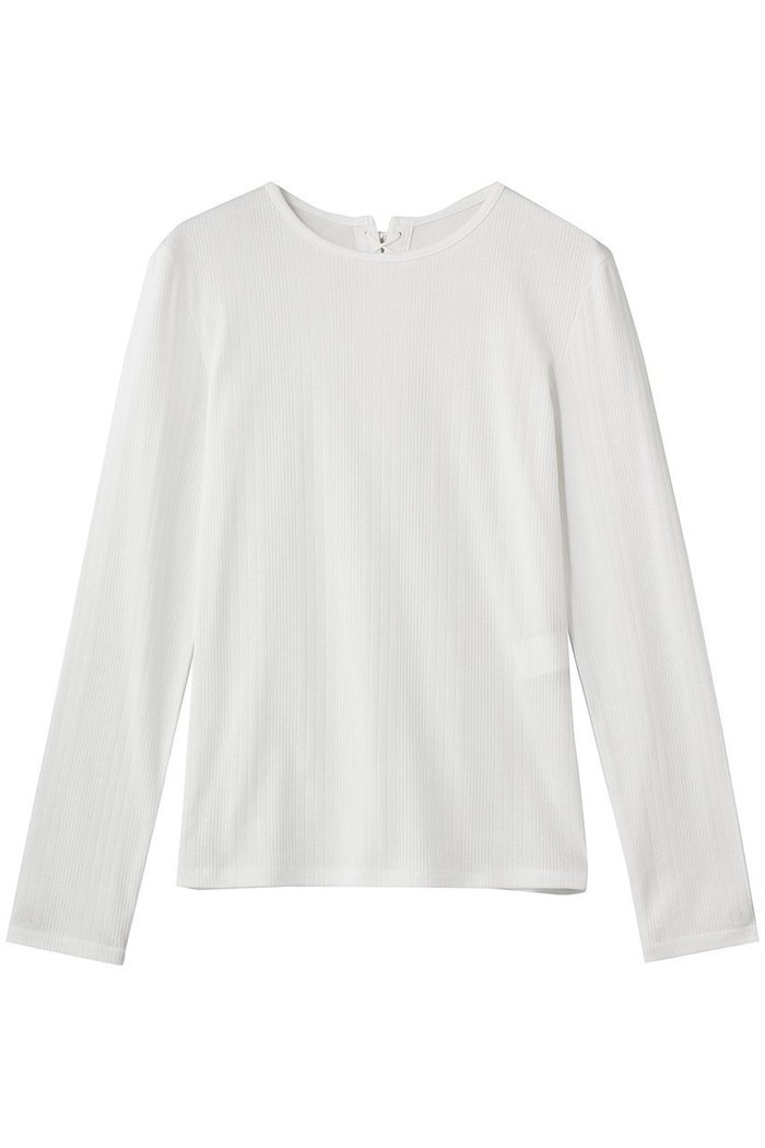 【デパリエ/DEPAREILLE】のリブバックレースアップクルーネックトップス インテリア・キッズ・メンズ・レディースファッション・服の通販 founy(ファウニー) https://founy.com/ ファッション Fashion レディースファッション Fashion for Women トップス・カットソー Cut & Sew Tops シャツ・ブラウス・オフィスカジュアル Elegant Blouses & Button-Ups ロングTシャツ・Tシャツ Longline T-Shirts & Tees カットソー・ベーシックTシャツ Cut-and-Sewn Tops / Stretch Tees & Basics インナー Innerwear スリーブ Sleeve, Long Sleeve / Short Sleeve レース Lace, Lace Fabric ロング Long, Long-Length |ID: prp329100004906950 ipo3291000000036740279