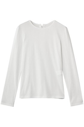 【デパリエ/DEPAREILLE】のリブバックレースアップクルーネックトップス 人気、トレンドファッション・服の通販 founy(ファニー) ファッション Fashion レディースファッション Fashion for Women トップス・カットソー Cut & Sew Tops シャツ・ブラウス・オフィスカジュアル Elegant Blouses & Button-Ups インナー Innerwear スリーブ Sleeve, Long Sleeve / Short Sleeve レース Lace, Lace Fabric ロング Long, Long-Length |ID:prp329100004906950