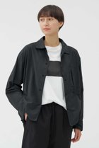 【マーガレットハウエル/MARGARET HOWELL】のRECYCLE NYLON LIGHT POPLIN SHIRT 人気、トレンドファッション・服の通販 founy(ファニー) ファッション Fashion レディースファッション Fashion for Women トップス・カットソー Cut & Sew Tops シャツ・ブラウス・オフィスカジュアル Elegant Blouses & Button-Ups コレクション Collection, Seasonal Line スリーブ Sleeve, Long Sleeve / Short Sleeve ポケット Pocket, Pocket Detail マーガレット Marguerite, Daisy Pattern ロング Long, Long-Length 軽量 Lightweight, Ultra Light thumbnail グレー|ID: prp329100004906954 ipo3291000000036740309