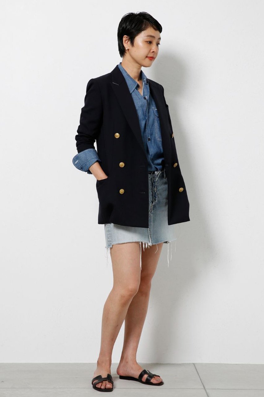 【マディソンブルー/MADISONBLUE】のHAMPTON SHIRT CHAMBRAY(OW) ハンプトン シャンブレーシャツ 人気、トレンドファッション・服の通販 founy(ファニー) 　ファッション　Fashion　レディースファッション　Fashion for Women　トップス・カットソー　Cut & Sew Tops　シャツ・ブラウス・オフィスカジュアル　Elegant Blouses & Button-Ups　シャンブレー　Chambray, Denim-Like Fabric　スリーブ　Sleeve, Long Sleeve / Short Sleeve　パッチ　Patch, Appliqué　フラップ　Flap, Flap Pocket　ポケット　Pocket, Pocket Detail　ロング　Long, Long-Length　ワーク　Workwear, Utility Style　ヴィンテージ　Vintage Style　other-7|ID: prp329100004906955 ipo3291000000036740325