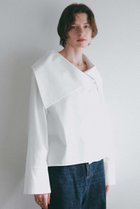 【ハー/HER.】のアシメカラーデザインブラウス 人気、トレンドファッション・服の通販 founy(ファニー) ファッション Fashion レディースファッション Fashion for Women トップス・カットソー Cut & Sew Tops シャツ・ブラウス・オフィスカジュアル Elegant Blouses & Button-Ups カフス Cuff Design スリーブ Sleeve, Long Sleeve / Short Sleeve タイプライター Typewriter Fabric, Crisp Cotton ロング Long, Long-Length thumbnail オフホワイト|ID: prp329100004906958 ipo3291000000036740349