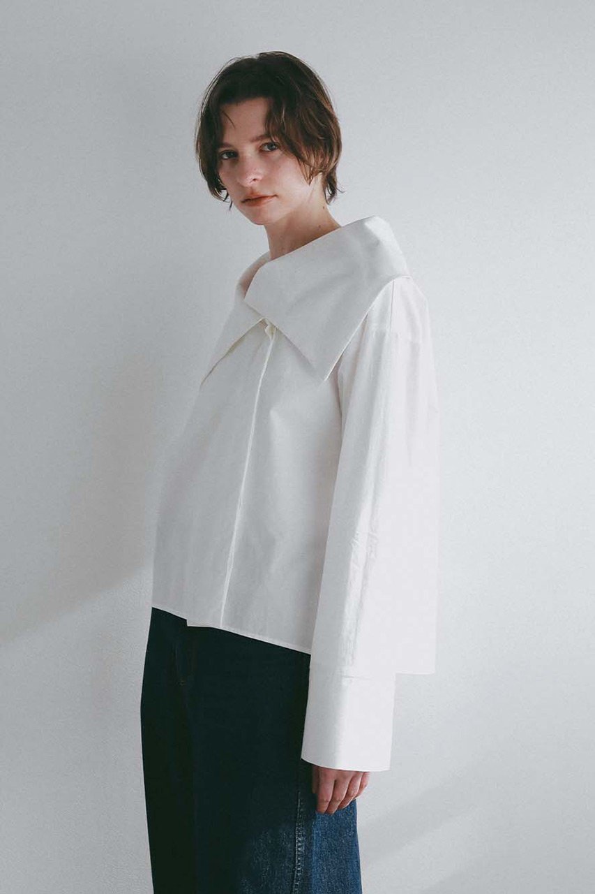 【ハー/HER.】のアシメカラーデザインブラウス 人気、トレンドファッション・服の通販 founy(ファニー) 　ファッション　Fashion　レディースファッション　Fashion for Women　トップス・カットソー　Cut & Sew Tops　シャツ・ブラウス・オフィスカジュアル　Elegant Blouses & Button-Ups　カフス　Cuff Design　スリーブ　Sleeve, Long Sleeve / Short Sleeve　タイプライター　Typewriter Fabric, Crisp Cotton　ロング　Long, Long-Length　other-3|ID: prp329100004906958 ipo3291000000036740351