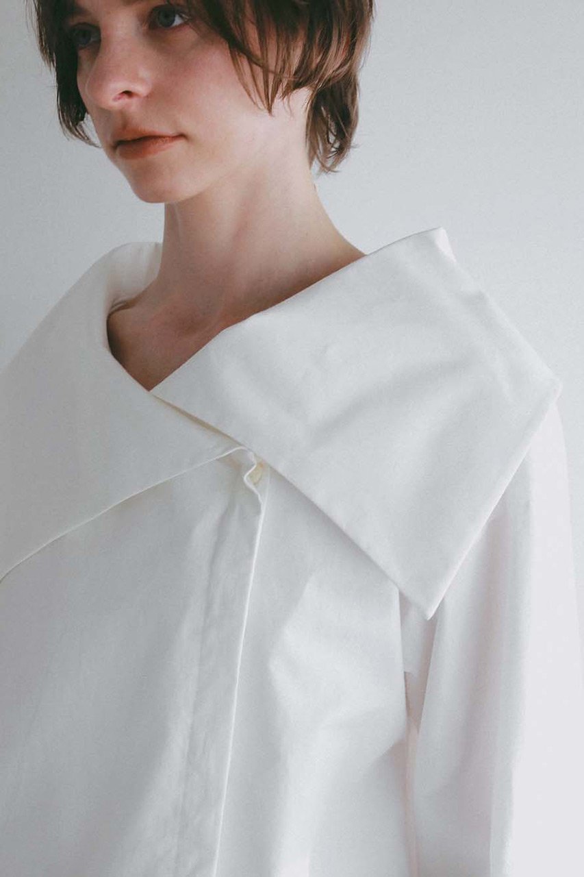 【ハー/HER.】のアシメカラーデザインブラウス 人気、トレンドファッション・服の通販 founy(ファニー) 　ファッション　Fashion　レディースファッション　Fashion for Women　トップス・カットソー　Cut & Sew Tops　シャツ・ブラウス・オフィスカジュアル　Elegant Blouses & Button-Ups　カフス　Cuff Design　スリーブ　Sleeve, Long Sleeve / Short Sleeve　タイプライター　Typewriter Fabric, Crisp Cotton　ロング　Long, Long-Length　other-5|ID: prp329100004906958 ipo3291000000036740353