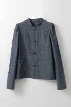 【ハー/HER.】のコットンリネンチャイナブラウス 人気、トレンドファッション・服の通販 founy(ファニー) ファッション Fashion レディースファッション Fashion for Women トップス・カットソー Cut & Sew Tops シャツ・ブラウス・オフィスカジュアル Elegant Blouses & Button-Ups ショルダー Shoulder, Shoulder Strap ジャケット Jacket, Outerwear スリーブ Sleeve, Long Sleeve / Short Sleeve リネン Linen, Linen Fabric ロング Long, Long-Length thumbnail ネイビー|ID: prp329100004906963 ipo3291000000036740406