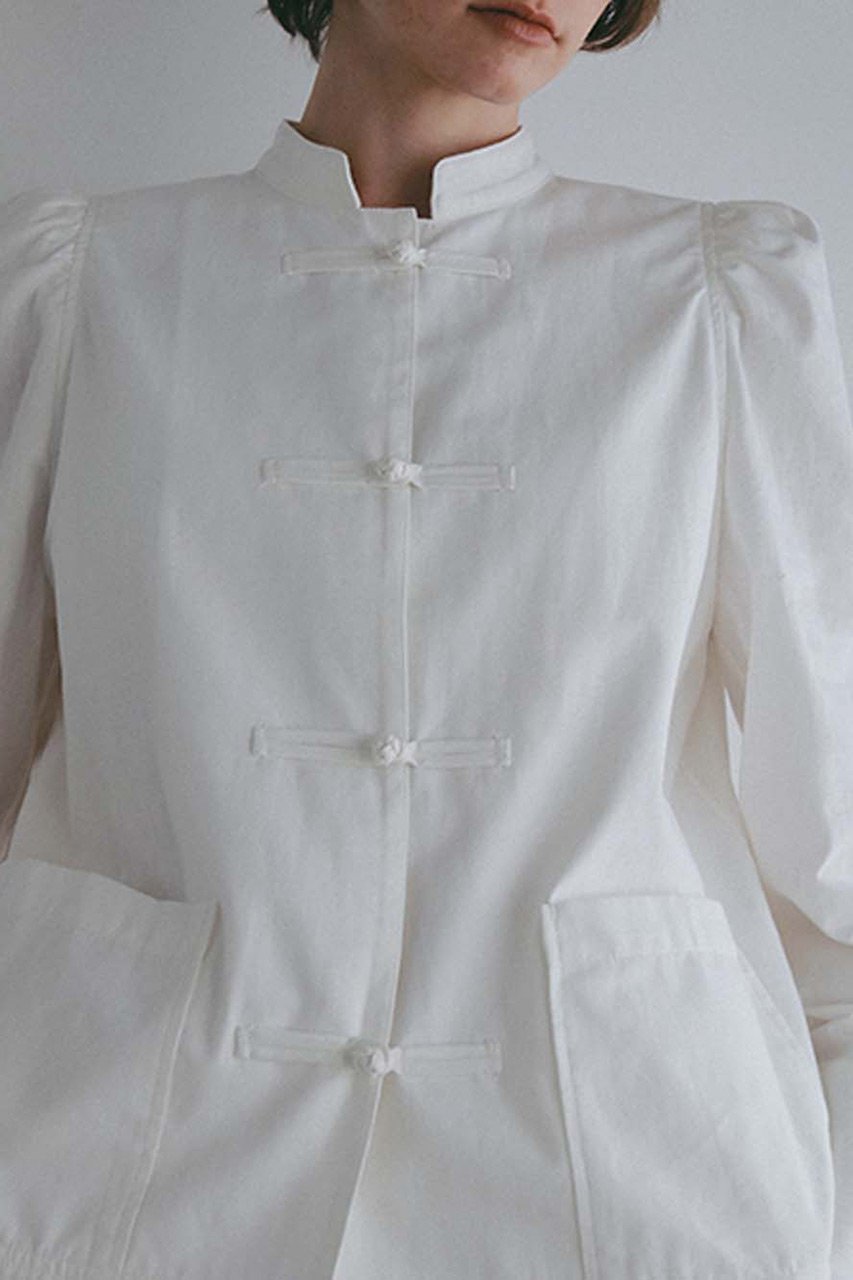 【ハー/HER.】のコットンリネンチャイナブラウス 人気、トレンドファッション・服の通販 founy(ファニー) 　ファッション　Fashion　レディースファッション　Fashion for Women　トップス・カットソー　Cut & Sew Tops　シャツ・ブラウス・オフィスカジュアル　Elegant Blouses & Button-Ups　ショルダー　Shoulder, Shoulder Strap　ジャケット　Jacket, Outerwear　スリーブ　Sleeve, Long Sleeve / Short Sleeve　リネン　Linen, Linen Fabric　ロング　Long, Long-Length　other-4|ID: prp329100004906963 ipo3291000000036740409