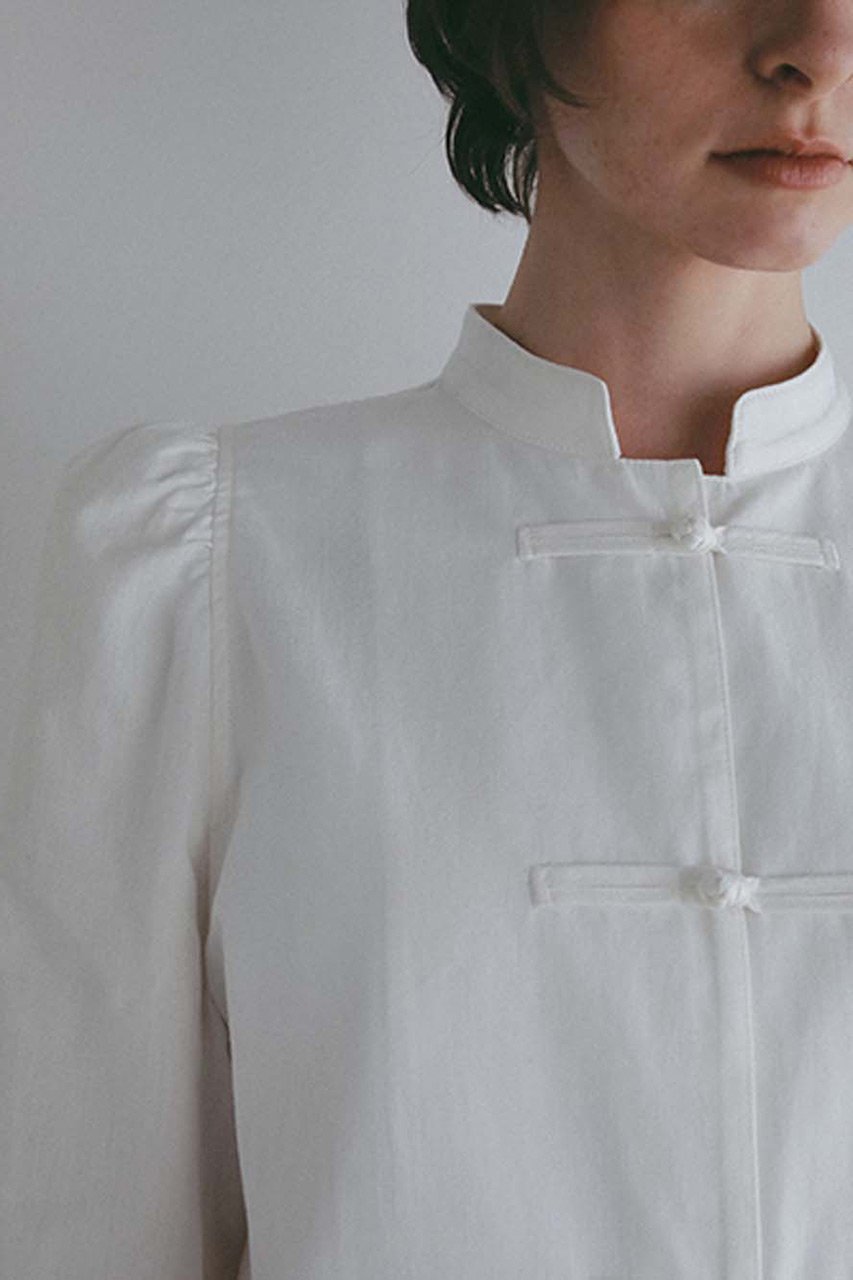 【ハー/HER.】のコットンリネンチャイナブラウス 人気、トレンドファッション・服の通販 founy(ファニー) 　ファッション　Fashion　レディースファッション　Fashion for Women　トップス・カットソー　Cut & Sew Tops　シャツ・ブラウス・オフィスカジュアル　Elegant Blouses & Button-Ups　ショルダー　Shoulder, Shoulder Strap　ジャケット　Jacket, Outerwear　スリーブ　Sleeve, Long Sleeve / Short Sleeve　リネン　Linen, Linen Fabric　ロング　Long, Long-Length　other-5|ID: prp329100004906963 ipo3291000000036740410