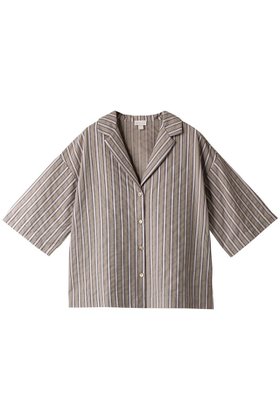 【ハンロ/HANRO】のURBAN CASUALS 半袖 人気、トレンドファッション・服の通販 founy(ファニー) ファッション Fashion レディースファッション Fashion for Women トップス・カットソー Cut & Sew Tops シャツ・ブラウス・オフィスカジュアル Elegant Blouses & Button-Ups ショート Short, Short Length スタイリッシュ Stylish, Fashionable ストライプ Stripe, Striped Pattern スリーブ Sleeve, Long Sleeve / Short Sleeve リラックス Relax, Relaxed Fit 半袖 Short Sleeve, Half Sleeve |ID:prp329100004906965