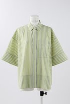 【エンフォルド/ENFOLD】のNeon Stripe 立体5分袖 SH/シャツ 人気、トレンドファッション・服の通販 founy(ファニー) ファッション Fashion レディースファッション Fashion for Women トップス・カットソー Cut & Sew Tops シャツ・ブラウス・オフィスカジュアル Elegant Blouses & Button-Ups ショート Short, Short Length スタイリッシュ Stylish, Fashionable ストライプ Stripe, Striped Pattern スリーブ Sleeve, Long Sleeve / Short Sleeve トレンド Trend, Trending Now ネオン Neon, Neon Color thumbnail イエロー|ID: prp329100004906966 ipo3291000000036740531