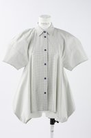 【エンフォルド/ENFOLD】のグラフチェック シルエット SH/シャツ 人気、トレンドファッション・服の通販 founy(ファニー) ファッション Fashion レディースファッション Fashion for Women トップス・カットソー Cut & Sew Tops シャツ・ブラウス・オフィスカジュアル Elegant Blouses & Button-Ups ショート Short, Short Length スリーブ Sleeve, Long Sleeve / Short Sleeve チェック Check, Plaid, Tartan パターン Pattern, Design Print ピーチ Peach, Soft Touch |ID:prp329100004906967