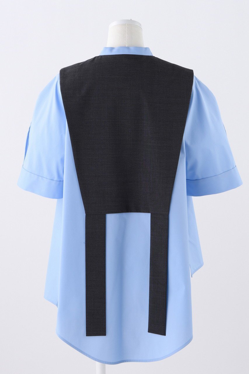 【エンフォルド/ENFOLD】のT/Wトロ ベストレイヤーTOPS/トップス 人気、トレンドファッション・服の通販 founy(ファニー) 　ファッション　Fashion　レディースファッション　Fashion for Women　アウター　Coat / Outerwear Collection　トップス・カットソー　Cut & Sew Tops　シャツ・ブラウス・オフィスカジュアル　Elegant Blouses & Button-Ups　ベスト&ジレ / 重ね着スタイル　Vests & Gilets　アシンメトリー　Asymmetrical Style　オケージョン　Occasion Wear　コンビ　Combo, Combination Style　ショート　Short, Short Length　スリーブ　Sleeve, Long Sleeve / Short Sleeve　バランス　Balance, Style Balance　ベスト　Vest, Waistcoat　other-3|ID: prp329100004906976 ipo3291000000036740665