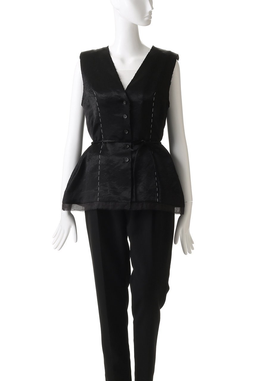 【プランク プロジェクト/PRANK PROJECT】のサテン2WAYトップ 人気、トレンドファッション・服の通販 founy(ファニー) 　ファッション　Fashion　レディースファッション　Fashion for Women　トップス・カットソー　Cut & Sew Tops　キャミソール&ノースリーブ　Camisoles & Sleeveless Tops　シャツ・ブラウス・オフィスカジュアル　Elegant Blouses & Button-Ups　サテン　Satin, Glossy Fabric　シェイプ　Shape, Slim Fit　ノースリーブ　Sleeveless, No-Sleeve　リボン　Ribbon, Bow　other-2|ID: prp329100004906981 ipo3291000000036740759