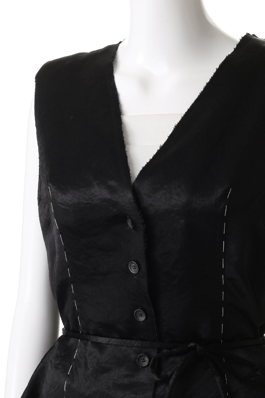 【プランク プロジェクト/PRANK PROJECT】のサテン2WAYトップ 人気、トレンドファッション・服の通販 founy(ファニー) 　ファッション　Fashion　レディースファッション　Fashion for Women　トップス・カットソー　Cut & Sew Tops　キャミソール&ノースリーブ　Camisoles & Sleeveless Tops　シャツ・ブラウス・オフィスカジュアル　Elegant Blouses & Button-Ups　サテン　Satin, Glossy Fabric　シェイプ　Shape, Slim Fit　ノースリーブ　Sleeveless, No-Sleeve　リボン　Ribbon, Bow　other-5|ID: prp329100004906981 ipo3291000000036740762