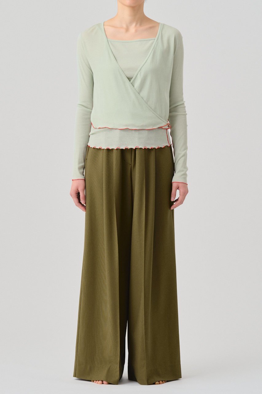 【グッド ピープル グッド ステッチング グッド プロダクト/GOOD PEOPLE GOOD STITCHING GOOD PRODUCT】のオーバーラッピング フロント カーディガン 人気、トレンドファッション・服の通販 founy(ファニー) 　ファッション　Fashion　レディースファッション　Fashion for Women　トップス・カットソー　Cut & Sew Tops　カーディガン・羽織り　Layered Style Cardigans　シャツ・ブラウス・オフィスカジュアル　Elegant Blouses & Button-Ups　ロングTシャツ・Tシャツ　Longline T-Shirts & Tees　カットソー・ベーシックTシャツ　Cut-and-Sewn Tops / Stretch Tees & Basics　おすすめ　Recommended / Our Picks　アンサンブル　Ensemble Set　カシュクール　Wrap Design　カーディガン　Cardigan, Knitwear　グラフィック　Graphic, Graphic Design　シルキー　Silky, Smooth Texture　ストレッチ　Stretch, Stretchy Fabric　タンク　Tank Top, Sleeveless Top　フロント　Front, Front Design　other-7|ID: prp329100004906984 ipo3291000000036740824