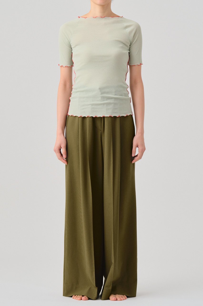 【グッド ピープル グッド ステッチング グッド プロダクト/GOOD PEOPLE GOOD STITCHING GOOD PRODUCT】のメロウエッジ ハーフスリーブ Tシャツ 人気、トレンドファッション・服の通販 founy(ファニー) 　ファッション　Fashion　レディースファッション　Fashion for Women　トップス・カットソー　Cut & Sew Tops　シャツ・ブラウス・オフィスカジュアル　Elegant Blouses & Button-Ups　ロングTシャツ・Tシャツ　Longline T-Shirts & Tees　カットソー・ベーシックTシャツ　Cut-and-Sewn Tops / Stretch Tees & Basics　グラフィック　Graphic, Graphic Design　ショート　Short, Short Length　ストレッチ　Stretch, Stretchy Fabric　スリーブ　Sleeve, Long Sleeve / Short Sleeve　ハーフ　Half, Half-Length　other-6|ID: prp329100004906985 ipo3291000000036740833