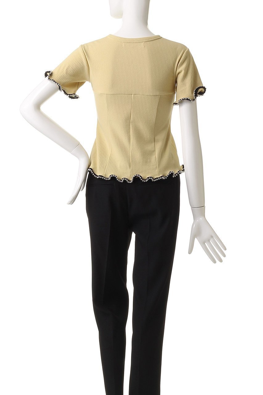 【プランク プロジェクト/PRANK PROJECT】のチェーンヘムトップ / Chain Hem Top 人気、トレンドファッション・服の通販 founy(ファニー) 　ファッション　Fashion　レディースファッション　Fashion for Women　トップス・カットソー　Cut & Sew Tops　シャツ・ブラウス・オフィスカジュアル　Elegant Blouses & Button-Ups　ロングTシャツ・Tシャツ　Longline T-Shirts & Tees　カットソー・ベーシックTシャツ　Cut-and-Sewn Tops / Stretch Tees & Basics　ウェーブ　Wavy Pattern　カッティング　Cutting Detail　ショート　Short, Short Length　スリーブ　Sleeve, Long Sleeve / Short Sleeve　チェーン　Chain, Chain Strap　デニム　Denim, Jeans Material　夏　Summer　other-4|ID: prp329100004906991 ipo3291000000036740894