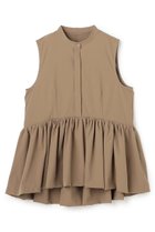 【アンクレイヴ/uncrave】のクールタッチカラータイプライター ペプラムブラウス 人気、トレンドファッション・服の通販 founy(ファニー) ファッション Fashion レディースファッション Fashion for Women トップス・カットソー Cut & Sew Tops キャミソール&ノースリーブ Camisoles & Sleeveless Tops シャツ・ブラウス・オフィスカジュアル Elegant Blouses & Button-Ups タイプライター Typewriter Fabric, Crisp Cotton ノースリーブ Sleeveless, No-Sleeve フォルム Silhouette, Form ペプラム Peplum, Flared Hem 吸水 Absorbent, Quick-Dry 夏 Summer 新作・新入荷 New Arrivals / New In thumbnail キャメルベージュ|ID: prp329100004906996 ipo3291000000036740947