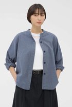 【マーガレットハウエル/MARGARET HOWELL】のTOP DYED COTTON POPLIN SHIRT ブルー|ID: prp329100004907000 ipo3291000000036740979