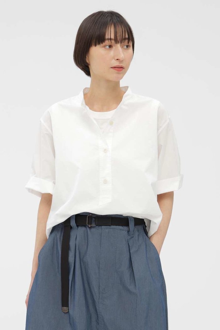 【マーガレットハウエル/MARGARET HOWELL】のCOTTON RAMIE POPLIN SHIRT インテリア・キッズ・メンズ・レディースファッション・服の通販 founy(ファニー) https://founy.com/ ファッション Fashion レディースファッション Fashion for Women トップス・カットソー Cut & Sew Tops シャツ・ブラウス・オフィスカジュアル Elegant Blouses & Button-Ups ショート Short, Short Length スリーブ Sleeve, Long Sleeve / Short Sleeve タイプライター Typewriter Fabric, Crisp Cotton ハーフ Half, Half-Length フィット Fit, Slim Fit リラックス Relax, Relaxed Fit |ID: prp329100004907002 ipo3291000000036740996