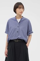 【マーガレットハウエル/MARGARET HOWELL】のCOTTON RAMIE POPLIN SHIRT 人気、トレンドファッション・服の通販 founy(ファニー) ファッション Fashion レディースファッション Fashion for Women トップス・カットソー Cut & Sew Tops シャツ・ブラウス・オフィスカジュアル Elegant Blouses & Button-Ups ショート Short, Short Length スリーブ Sleeve, Long Sleeve / Short Sleeve タイプライター Typewriter Fabric, Crisp Cotton ハーフ Half, Half-Length フィット Fit, Slim Fit リラックス Relax, Relaxed Fit 新作・新入荷 New Arrivals / New In thumbnail ブルー|ID: prp329100004907002 ipo3291000000036740998