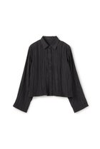 【アンクレイヴ/uncrave】のマシーンプリーツ シャツ 人気、トレンドファッション・服の通販 founy(ファニー) ファッション Fashion レディースファッション Fashion for Women トップス・カットソー Cut & Sew Tops シャツ・ブラウス・オフィスカジュアル Elegant Blouses & Button-Ups おすすめ Recommended / Our Picks サテン Satin, Glossy Fabric ショート Short, Short Length スリーブ Sleeve, Long Sleeve / Short Sleeve セットアップ Set-Up, Coordinated Outfit フラット Flat, Flat Shoes ブライト Bright, Shiny プリーツ Pleats, Pleated モダン Modern, Contemporary ランダム Random, Irregular 新作・新入荷 New Arrivals / New In thumbnail ブラック|ID: prp329100004907014 ipo3291000000036741080