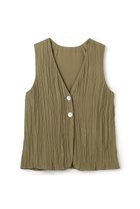 【アンクレイヴ/uncrave】のマシーンプリーツ ジレ カーキベージュ|ID: prp329100004907015 ipo3291000000036741088