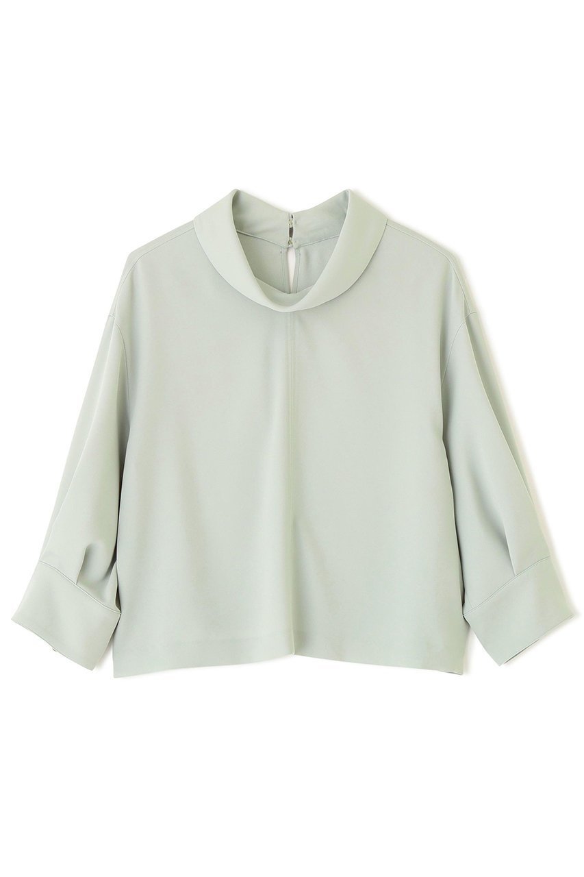 【アドーア/ADORE】のドライタッチクロスブラウス インテリア・キッズ・メンズ・レディースファッション・服の通販 founy(ファニー) 　ファッション　Fashion　レディースファッション　Fashion for Women　トップス・カットソー　Cut & Sew Tops　シャツ・ブラウス・オフィスカジュアル　Elegant Blouses & Button-Ups　おすすめ　Recommended / Our Picks　スリーブ　Sleeve, Long Sleeve / Short Sleeve　セットアップ　Set-Up, Coordinated Outfit　ツイル　Twist, Twisted Detail　ドレープ　Drape, Draping Fabric　ロング　Long, Long-Length　エレガント 上品　Elegant　グリーン|ID: prp329100004907016 ipo3291000000036741093